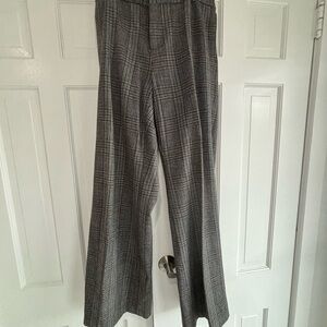 Philosophy Black and Gray wide leg plaid trouser pants.